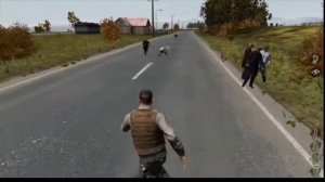 [fdayz] Arma2 Dayz Mod. Зомби бросает бутылки