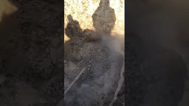 ГНБ галечник зима