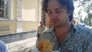 Чебурек с бараниной. (обзор еды) пивзавод ГОФМАН (оренбург)