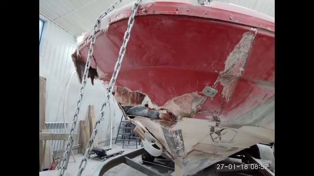 Катер приехал в дерево. Ремонт, 3 этап смотреть онлайн