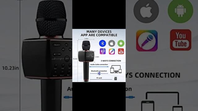 27W karaoke microphone Hi-Fi Bluetooth Speaker & Karaoke Microphone