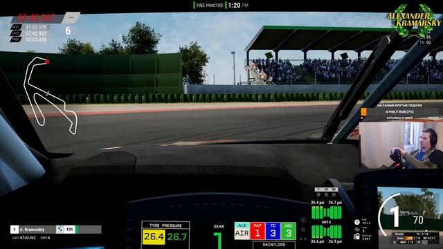 Assetto Corsa Competizione. РАЗГОН НА ПЕРРЕЛЛЕ. Misano(11.01.2022) смотреть онлайн