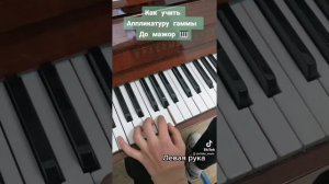 Как выучить аппликатуру (пальцы) гаммы До мажор.