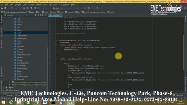 How to Create School Management Application Project - Android App Development Projects