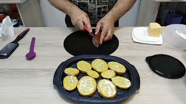 Просто, быстро и очень вкусно. Картофельная закуска с Tupperware.