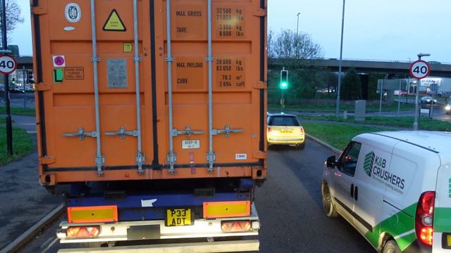 Will The Docks Be OK? HGV Container Truck Driving UK Mercedes Actros Cab View POV Video смотреть онлайн