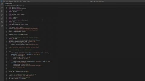 Видео демонстрация моего проекта Python.