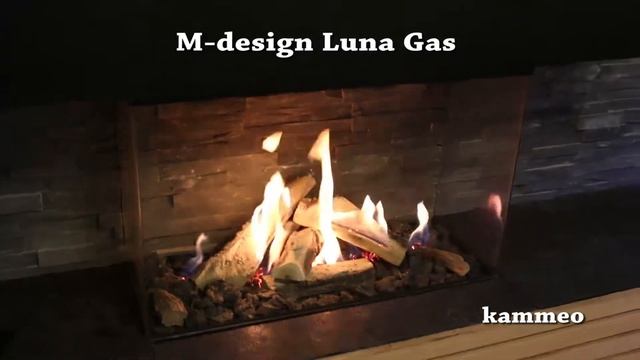 Газовая трехсторонняя каминная топка M-design серии Luna смотреть онлайн