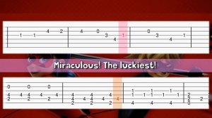 MIRACULOUS LADYBUG - Theme Song - Guitar tutorial (TAB) with lyrics and chords