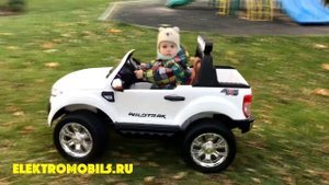 Детский электромобиль Ford Ranger 4x4 полноприводный - обзор