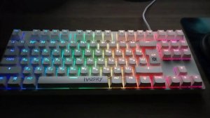 АСМР ОБЗОР И РАСПАКОВКА МОЕЙ НОВОЙ ИГРОВОЙ МЕХАНИЧЕСКОЙ КЛАВИАТУРЫ DEFENDER IVORY ⌨️