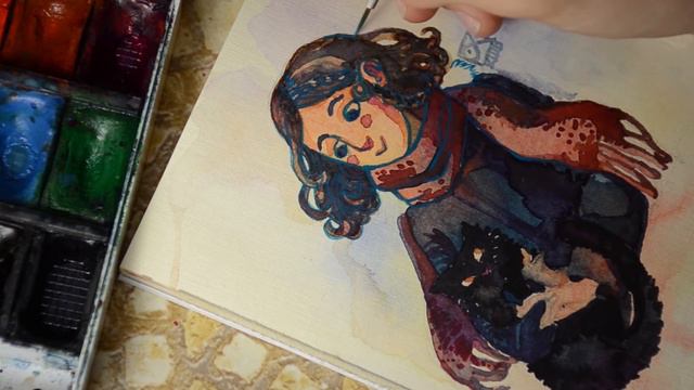 SPEEDPAINT: картинка для открытки. смотреть онлайн