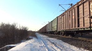 ВЛ80С-1692/1758 с поездом, перегон Крымская-Абинская