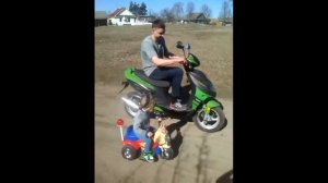 Байкер,  катаемся на мотоцикле