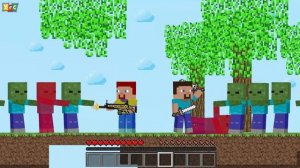 Minecraft Animation - Steve vs ZOMBIES, Enderman & Skeleton