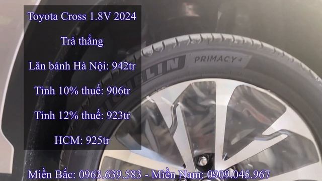 Toyota Cross 2024. Giá xe và Tổng Lăn bánh tháng 1/2024 смотреть онлайн