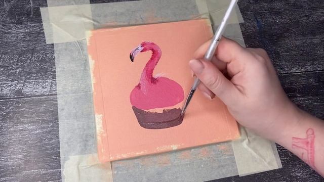 Pink flamingo | 30/23 days challenge | surrealistic picture | Розовый фламинго | Сюрреализм смотреть онлайн