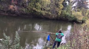 Рыбалка на паук!красивая осенняя природа!