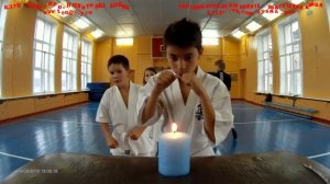 Гасим огонь свечи ударом руки. Клуб «Тэнгу Про» Самооборона и Подготовка бойца Кёкусинкай карате
