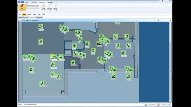 INELS Smart House - room lighting setting. INELS Умный Дом - Настройка освещения помещении. смотреть онлайн