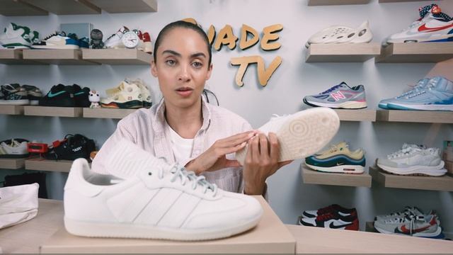 The COLOR we NEEDED? EARLY Adidas x Pharrell Williams Human Race Samba White Review How to Style