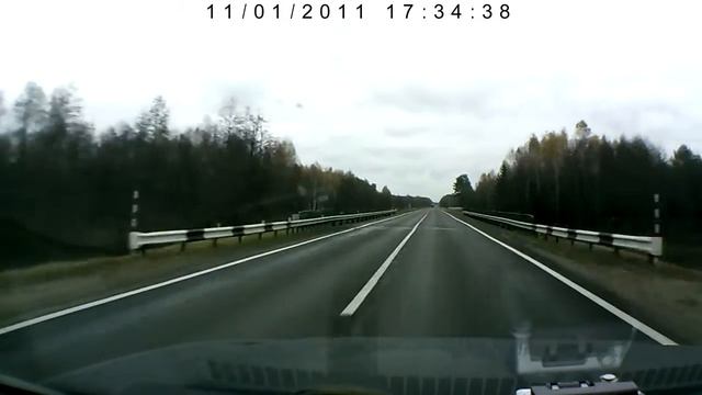 Трасса г.Лида-г.Минск. 3 Часть 01_11_2011г. Видеорегистратор