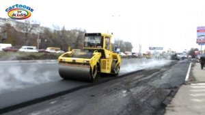 Изучаем цвета и строительный транспорт. Видео для детей