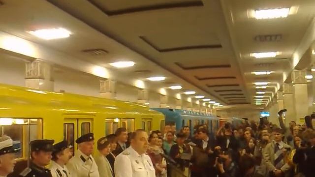 Выставка ретро-вагонов на станции «Партизанская»
