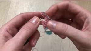 Косынка спицами для начинающих