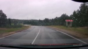 УАЗ Патриот улетел в кювет