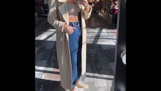 Женское удлиненное пальто бежевое смотреть онлайн