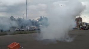 Джип Бомбу Испытываем на дымность и шумность 4х4 прикол тюнинг jeep