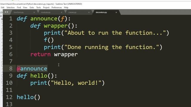 Python Tutorial in Tamil | Python | Decorators in Python