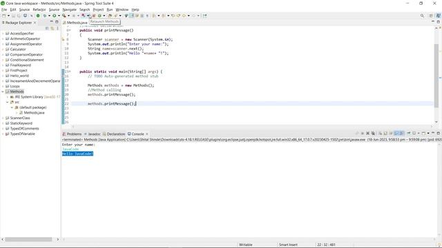 method in java | what is method in java | Core Java tutorials for beginnners