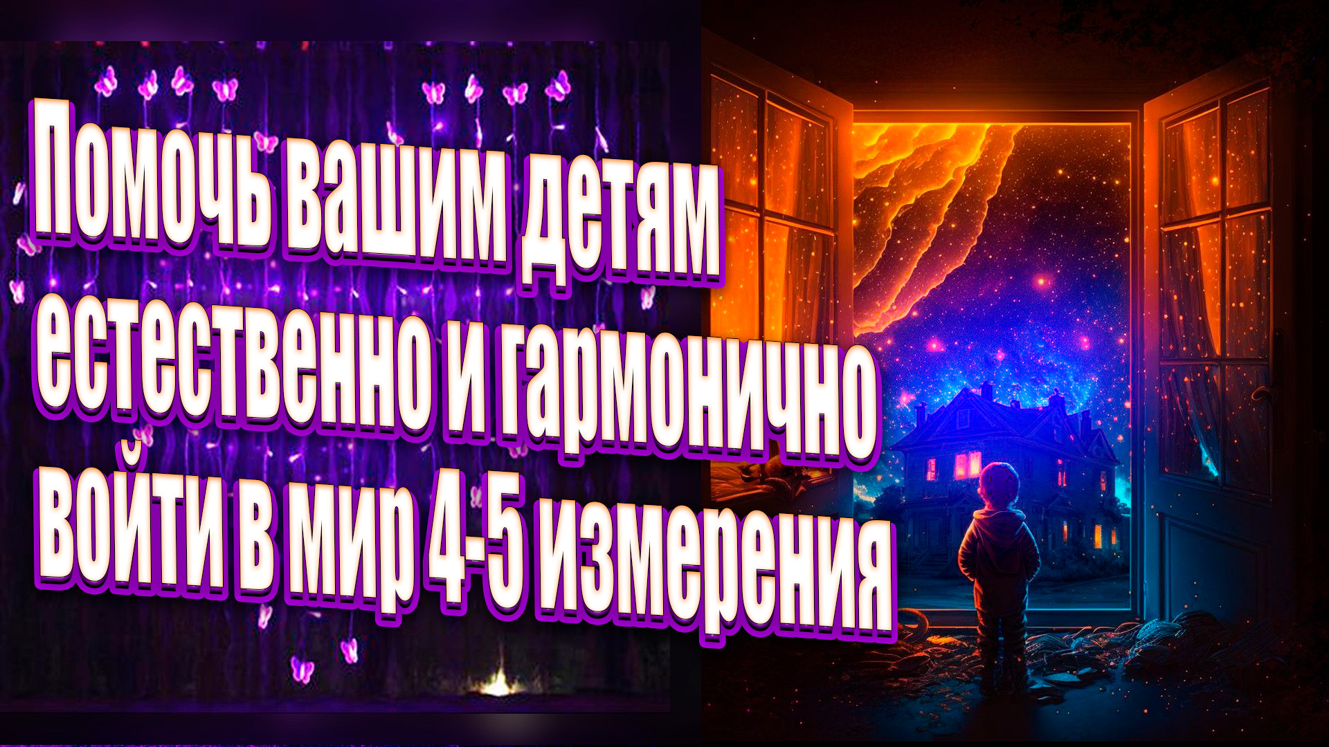 Помочь вашим детям естественно и гармонично войти в мир четвертого измерения