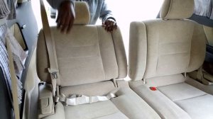 How to fold Chairs or Seats in Toyota Alphard Vellfire 1
