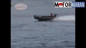 Надувная моторная пвх лодка Badger Hunting Line 400 + мотор 30 л.с.