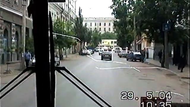 Ростов-на-Дону 2004 год. На автобусе Mercedes Benz O305