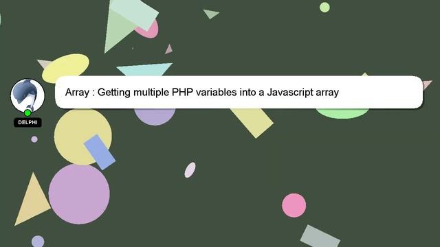 Array : Getting multiple PHP variables into a Javascript array смотреть онлайн