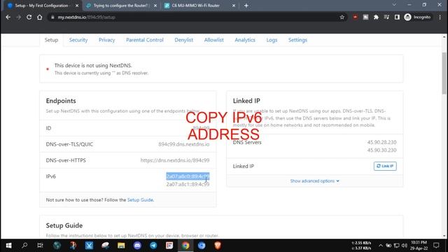 How to Setup and Configure NEXTDNS in a TP-Link Router | 2022 | смотреть онлайн