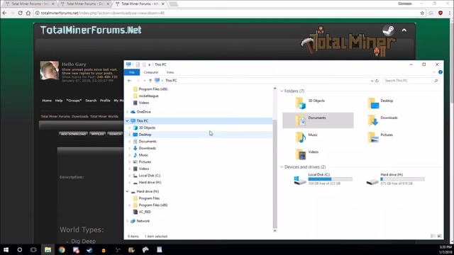 How to Download Worlds & Mods on Total Miner PC смотреть онлайн