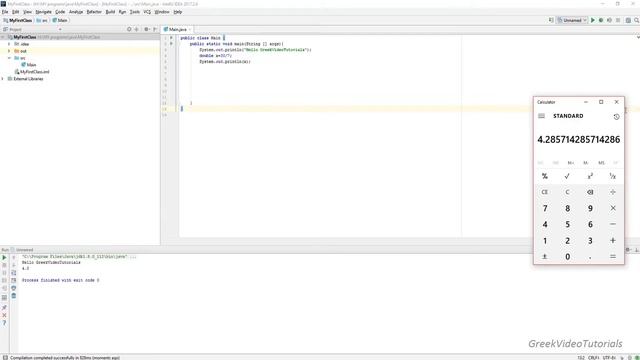 Java Tutorial 6 2017 Double division смотреть онлайн