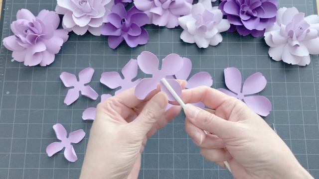 DIY Paper Gardenia Tutorial | One Paper Flower template to arrange many flowers