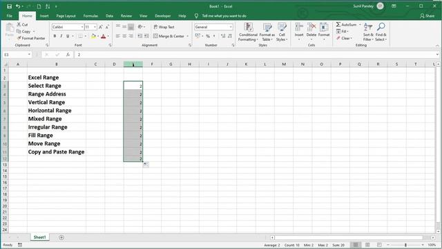 What is Cell Range in Excel | Types of Cell Range in Excel | Cell Reference in EXCEL смотреть онлайн