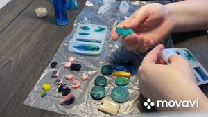 Украшения из эпоксидной смолы результат