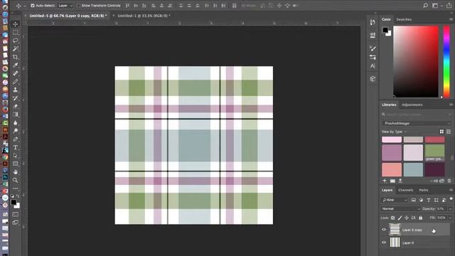 Making Plaid in Photoshop смотреть онлайн