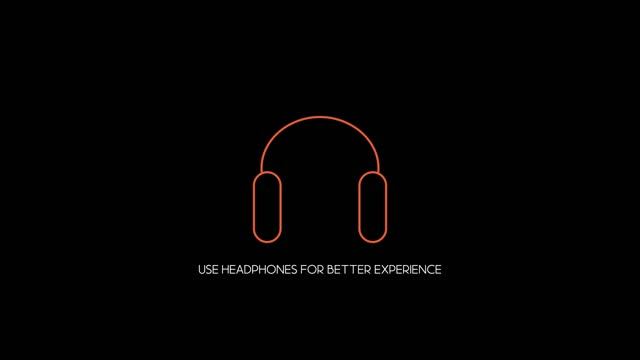 Multiple intro "USE HEADPHONES FOR BETTER EXPERIENCE" Animation смотреть онлайн