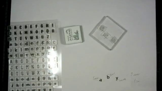 Как штамповать много дней недели штампом алфавитом? / Stamping lot of days of the week for planner