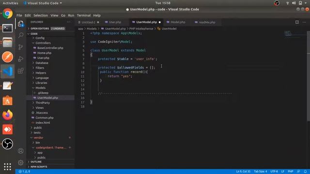 Model in Codeigniter Part #11 | Codeigniter 4 tutorial in Hindi