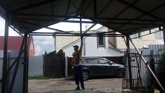 Подъемные ворота в гараж или навес(1) смотреть онлайн